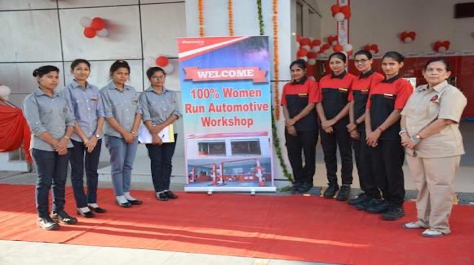 all women run autombile service workshop