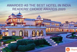 Hotel Rambagh Palace awarded as the best hotel in India 2020