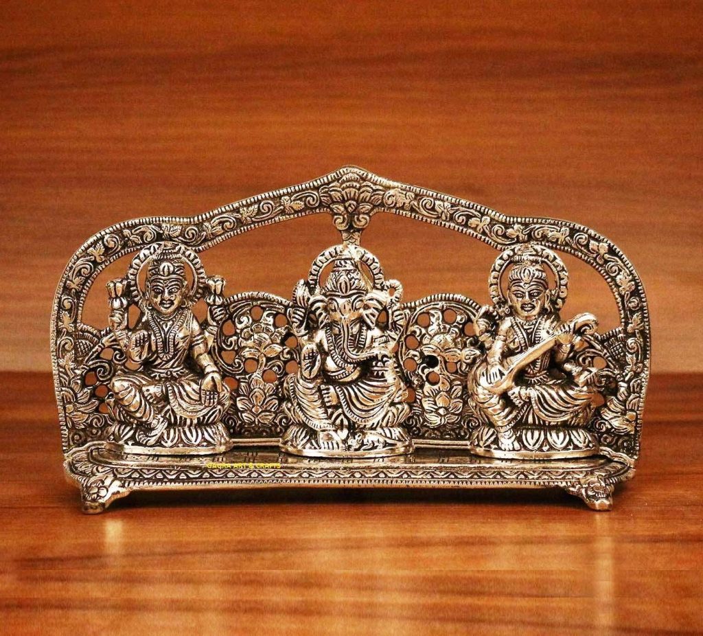 idol of Laxmi Ganesh Saraswati