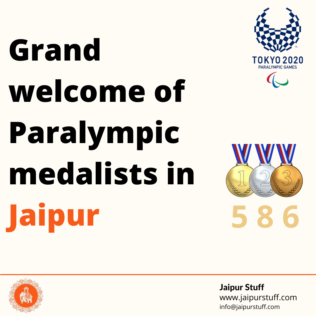 Grand-welcome-of-Paralympic-medalists-in-Jaipur