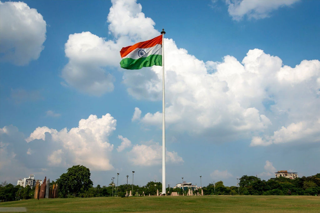jaipur  central park national flag 