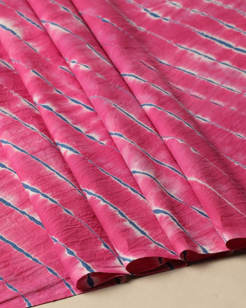 Leheriya Tie & Dye Pure Cotton Dress Material