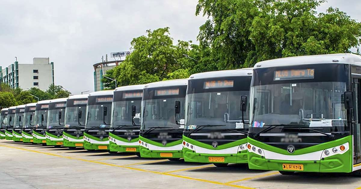 electric-buses-will-run-between-Jaipur-and-Delhi