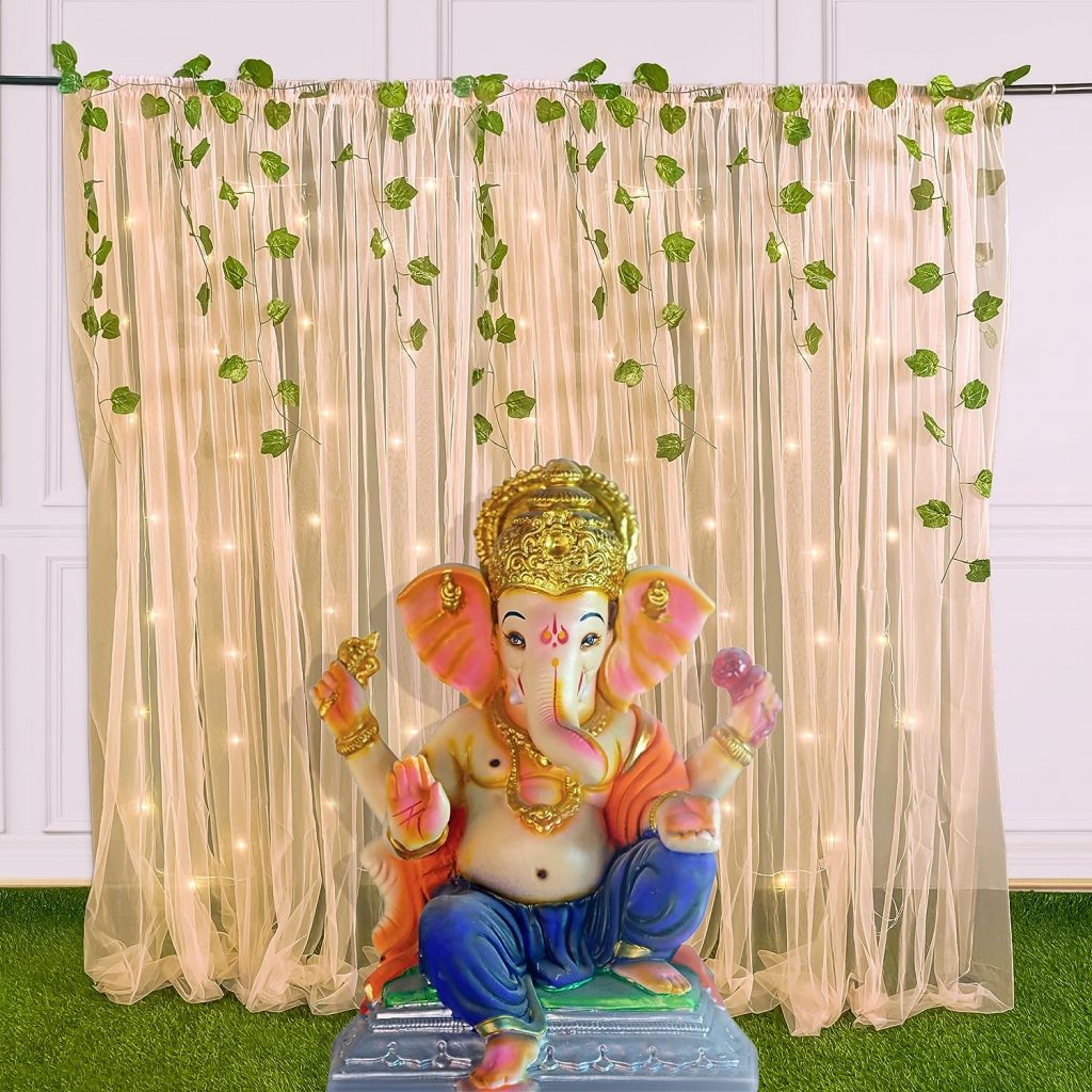 Canopy decor for ganesha at home